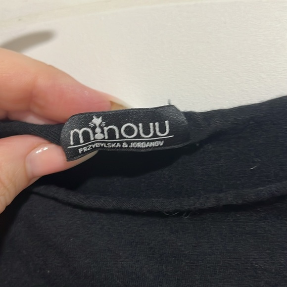 Black Hummingbird Graphic Women's Top - Picture 3 of 12